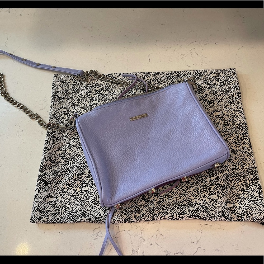 Rebecca Minkoff 5 zip crossbody, lavender - Picture 2 of 4